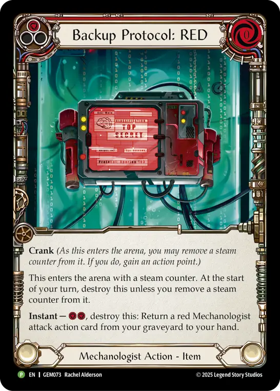Backup Protocol: RED