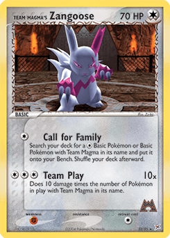 Team Magma's Zangoose