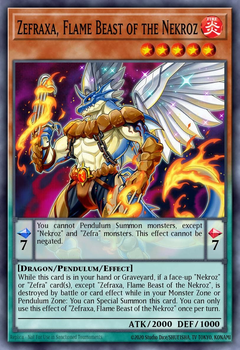 Zefraxa, Flame Beast of the Nekroz