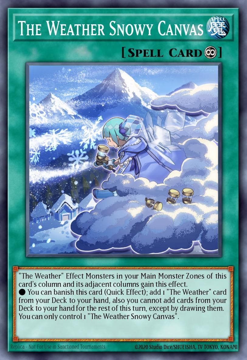 The Weather Snowy Canvas