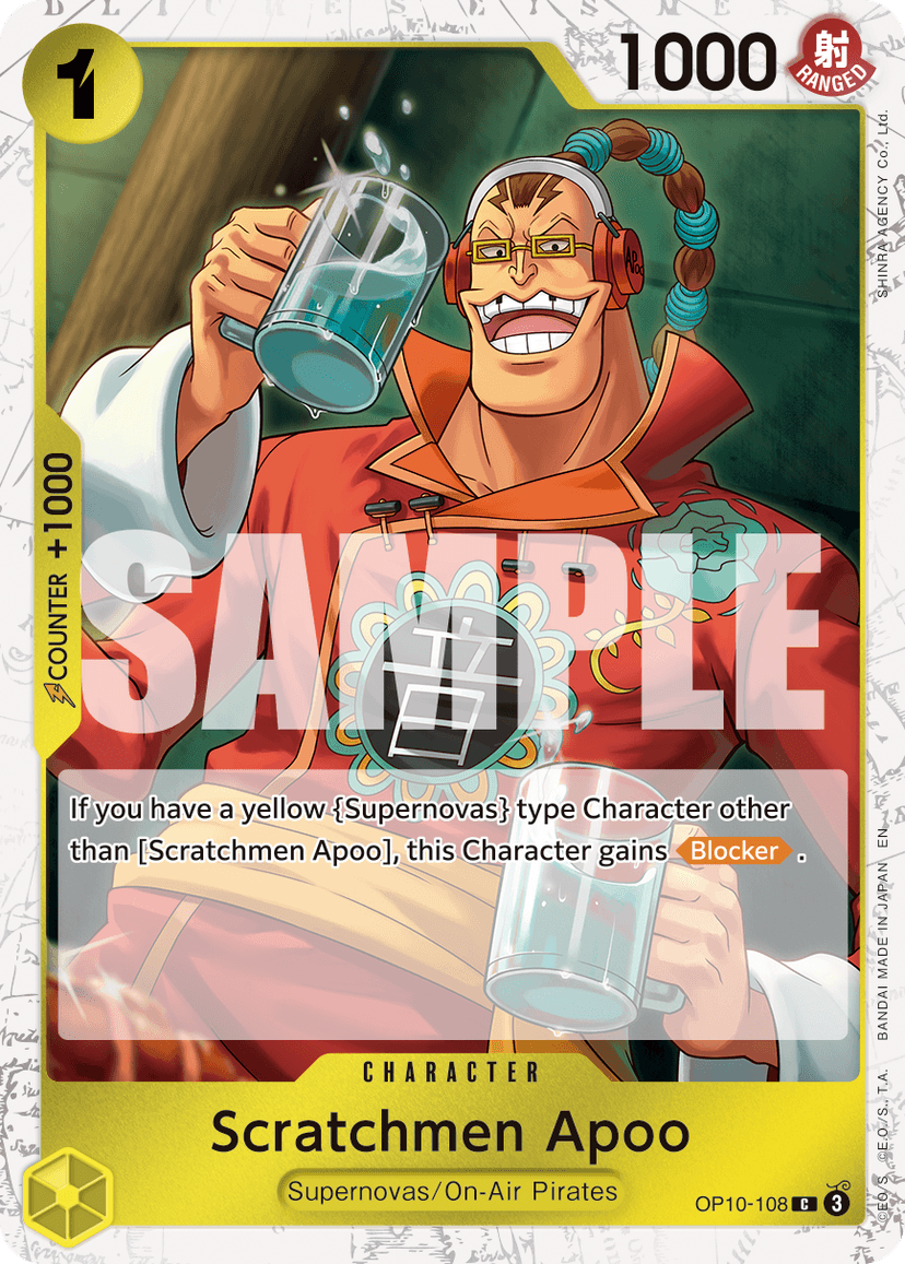 Scratchmen Apoo - OP10-108 (Pirate Foil)
