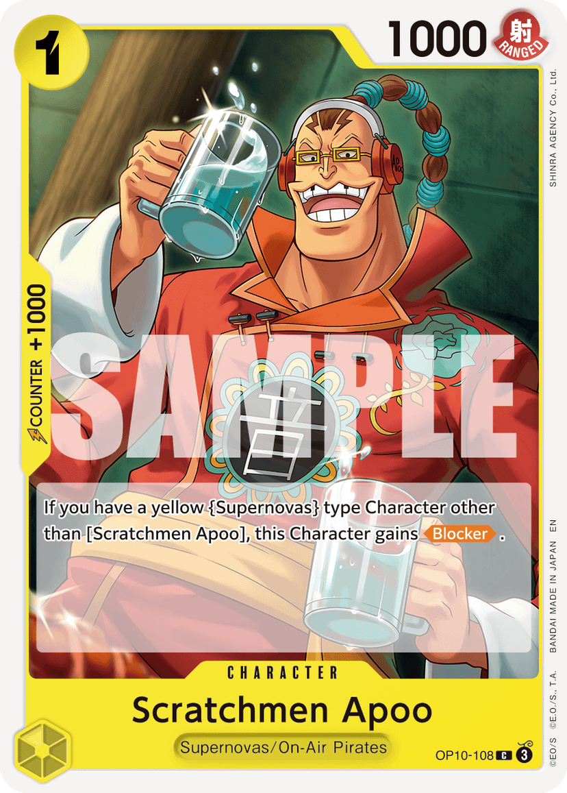 Scratchmen Apoo - OP10-108 (Reprint)