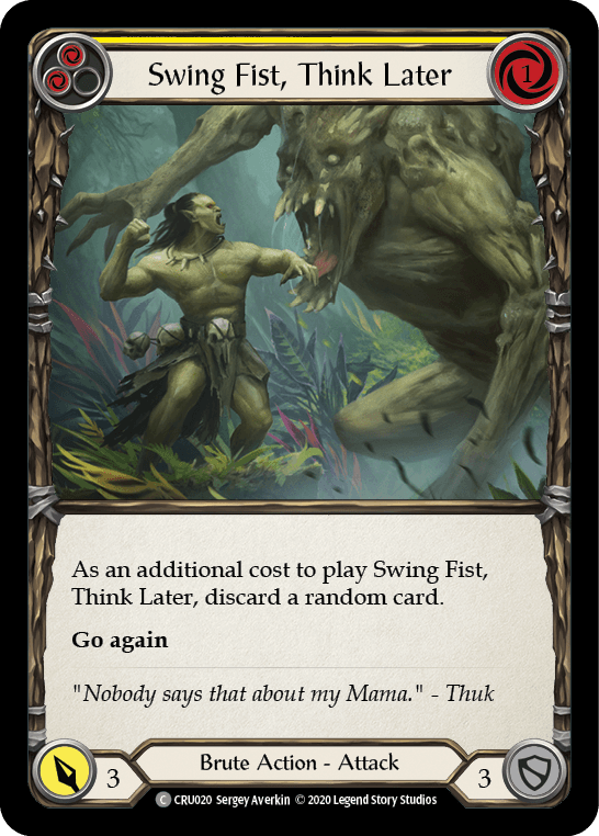 Swing Fist, Think Later