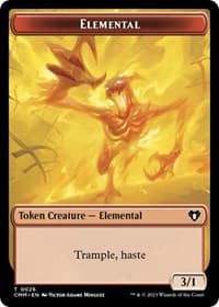 Elemental (0026) // Dwarf Berserker Double-Sided Token