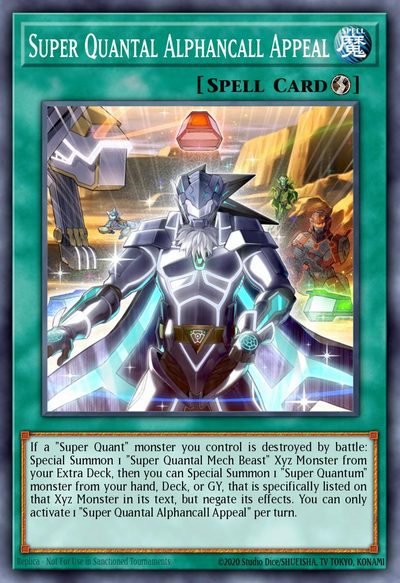 Super Quantal Alphancall Appeal