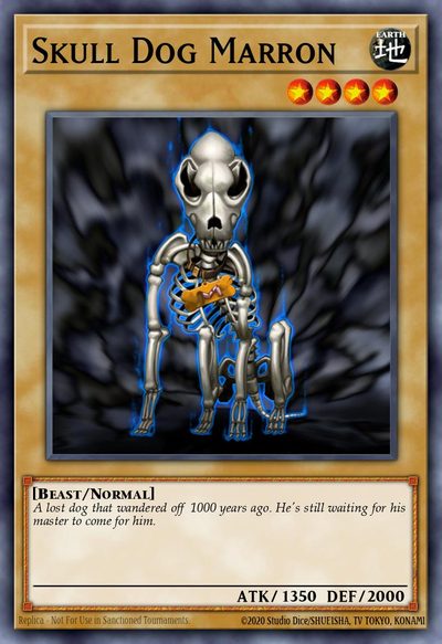 Skull Dog Marron