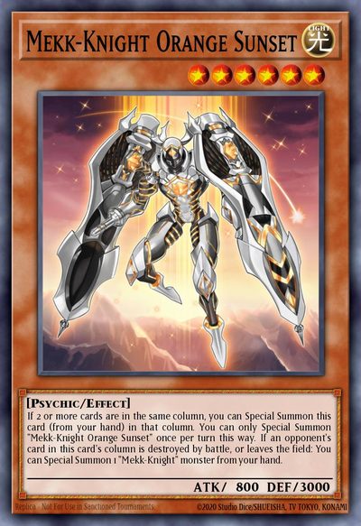 Mekk-Knight Orange Sunset