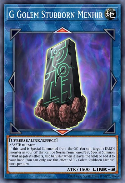 G Golem Stubborn Menhir